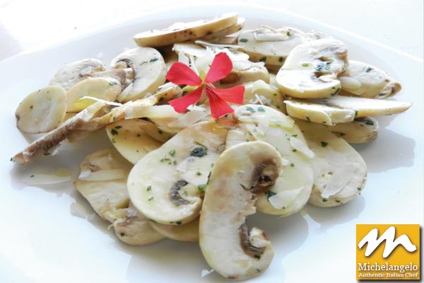 Mushrooms Salad with Parmigiano Reggiano