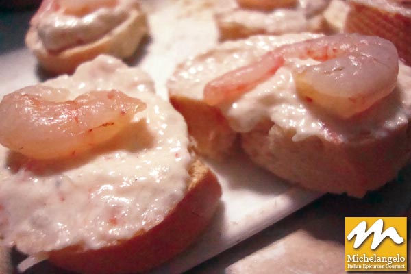 Crostini with Shrimp