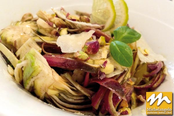 Artichoke Hearts Salad with Parmigiano Reggiano