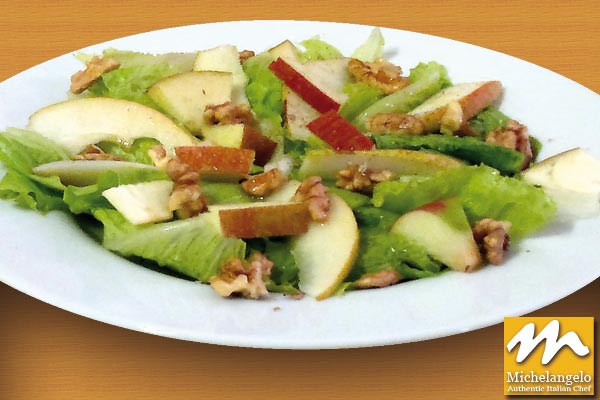 Romaine Lettuce with Apple, Walnuts and Parmigiano Reggiano