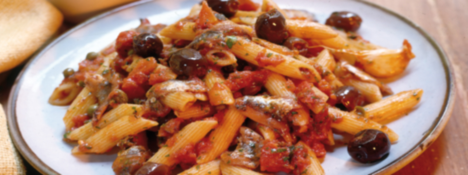 Traditional Penne Puttanesca Prepared at Your Home in Malibu